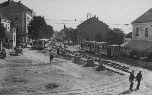 Tramvajsko okretište Črnomerec 1910. godine B
